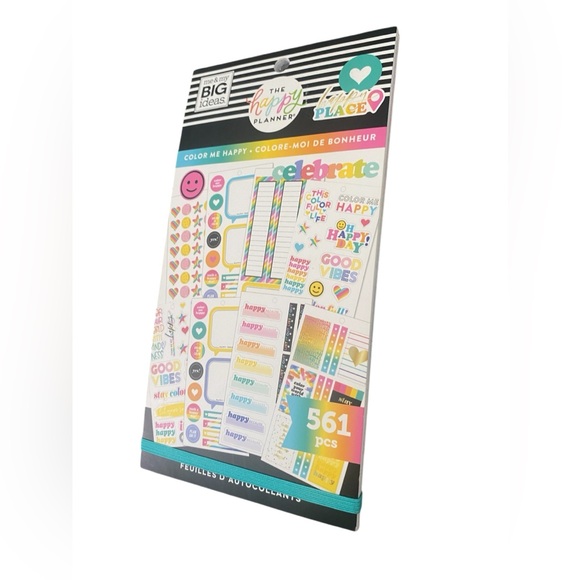 The Happy Planner Color Me Happy Happy Place Sticker Sheets Book - Picture 3 of 11